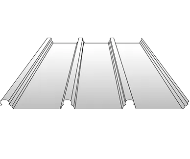 Australia Type Wide Dark Button Roof System